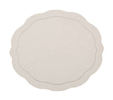 Tailored Placemat in Ivory by Kim Seybert at Fig Linens and Home