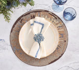 Tapestry Blue/Gray Placemat Detail 6 | Kim Seybert at Fig Linens and Home