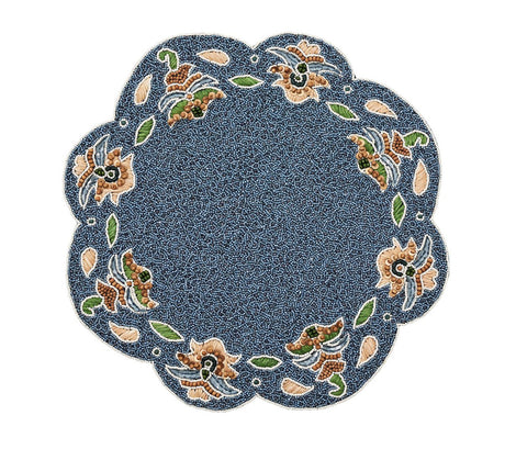 Terraza Placemat in Blue & Multi, Set of 2 by Kim Seybert at Fig Linens and Home 1