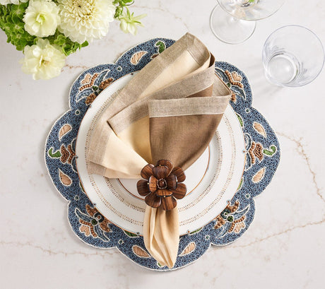 Terraza Placemat in Blue & Multi, Set of 2 by Kim Seybert at Fig Linens and Home 8