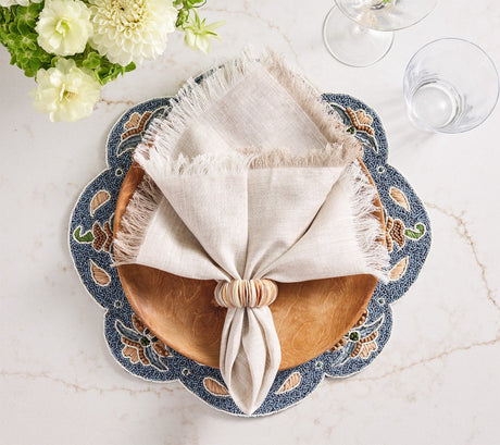 Terraza Placemat in Blue & Multi, Set of 2 by Kim Seybert at Fig Linens and Home 5