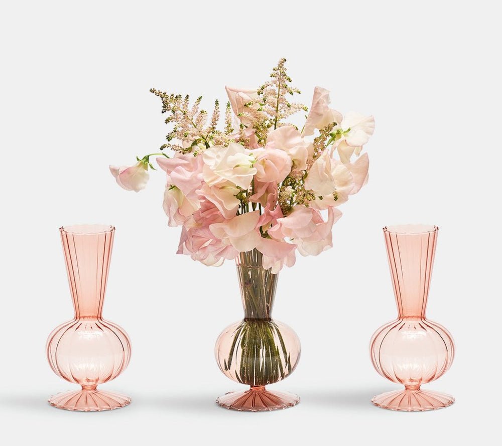 Tess Bud Vase in Blush Set of 3 in a Box by Kim Seybert at Fig Linens and Home - View 2