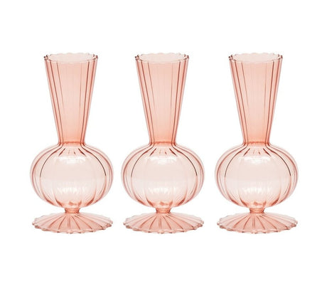 Tess Bud Vase in Blush Set of 3 in a Box by Kim Seybert at Fig Linens and Home - View 1
