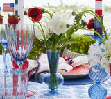 Tess Bud Vase in Cadet Set of 3 in a Box by Kim Seybert - LIfestyle Red White and Blue 4th of July