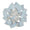 Tidal Placemat in Glacier Blue, Set of 2 by Kim Seybert 17" L x 17" W x 0.3" H - Set of 2 Placemats GLACIER BLUE at FIG LINENS AND HOME 1