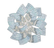 Tidal Placemat in Glacier Blue, Set of 2 by Kim Seybert 17" L x 17" W x 0.3" H - Set of 2 Placemats GLACIER BLUE at FIG LINENS AND HOME 1