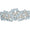 Tidal Runner in Glacier Blue by Kim Seybert 41" L x 17" W x 0.3" H Table Runner GLACIER BLUE at FIG LINENS AND HOME 1