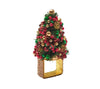 Tinsel Tree Red/Green/Gold Napkin Ring | Kim Seybert at Fig Linens and Home