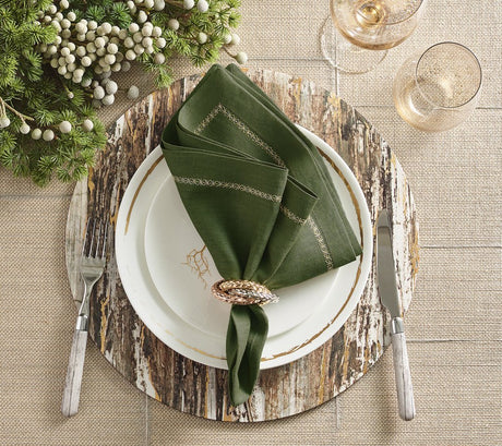Trinity Napkin Ring in Multi Set of 4 in a Gift Box by Kim Seybert at Fig Linens and Home 3
