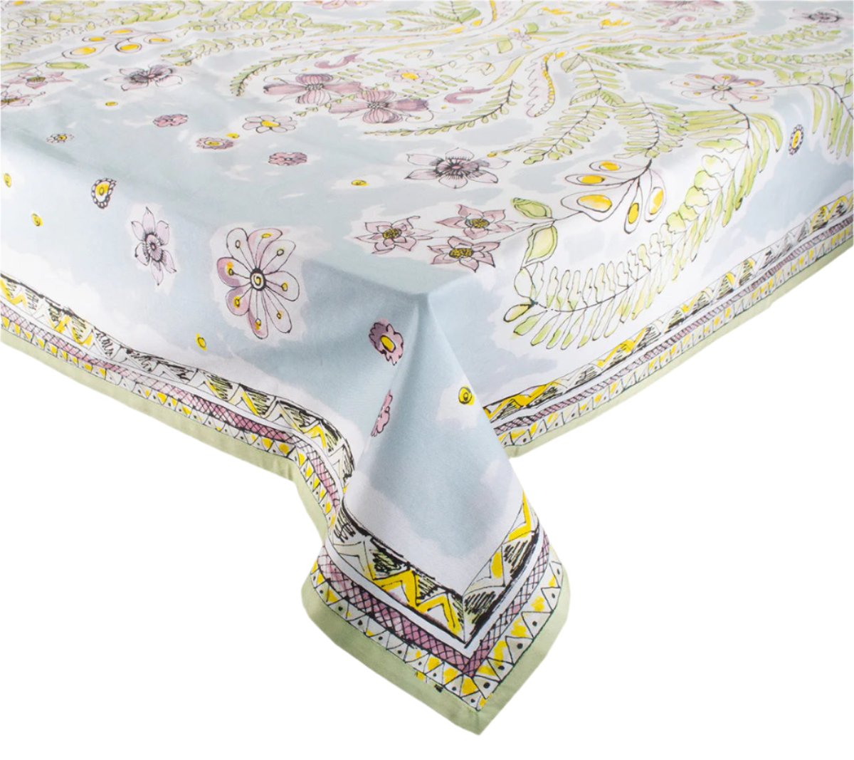 Kim Seybert - Tuileries Tablecloth at Fig Linens and Home - Corner View