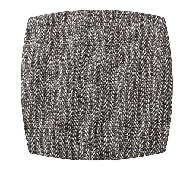 Twill Black/White Placemat | Kim Seybert at Fig Linens and Home