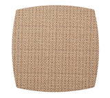 Twill Brown/White Placemat | Kim Seybert at Fig Linens and Home