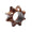 Twist Napkin Ring in Brown & Gold by Kim Seybert at Fig Linens and Home