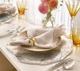 Verve Napkin Ring in Gold, Set of 4 Kim Seybert - Lifestyle 5 at Fig Linens and Home