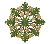 Verve Placemat in Green & Natural, Set of 4 Kim Seybert at Fig Linens and Home 1