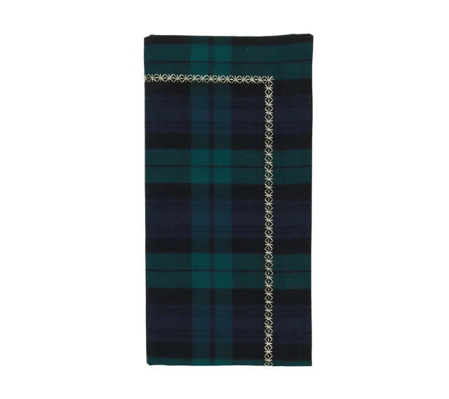 Watchplaid Blue/Green Napkin | Kim Seybert at Fig Linens and Home