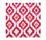 Watercolor Ikat Napkin in Fuchsia by Kim Seybert at Fig Linens and Home - Flat and Open View 1