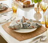 Whistler Placemat in Natural & Gold, Set of 4 Kim Seybert - Lifestyle Tablescape 5