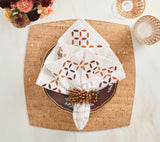 Whistler Placemat in Natural & Gold, Set of 4 Kim Seybert - Lifestyle Photo 1