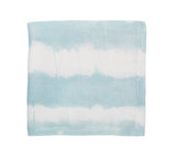 Tablecloth - Kim Seybert Watercolor Stripe Seafoam at Fig Linens and Home  - Folded View