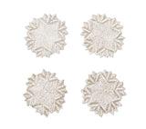 Winter Lace Silver/Crystal Coaster | Kim Seybert at Fig Linens and Home