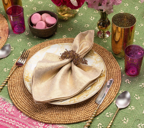Wood Round Placemat in Natural by Kim Seybert at Fig Linens and Home - View 5