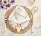 Wood Round Placemat in Natural by Kim Seybert at Fig Linens and Home - View 4