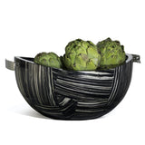 Ebano Veneer Serving Bowl by LaDorada 16.9'' x 12.2'' x 7.5'' Ebano Veneer at FIG LINENS AND HOME 2