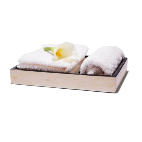 Light Almendro Bath Tray | Ladorada accessories at Fig Linens and Home 1