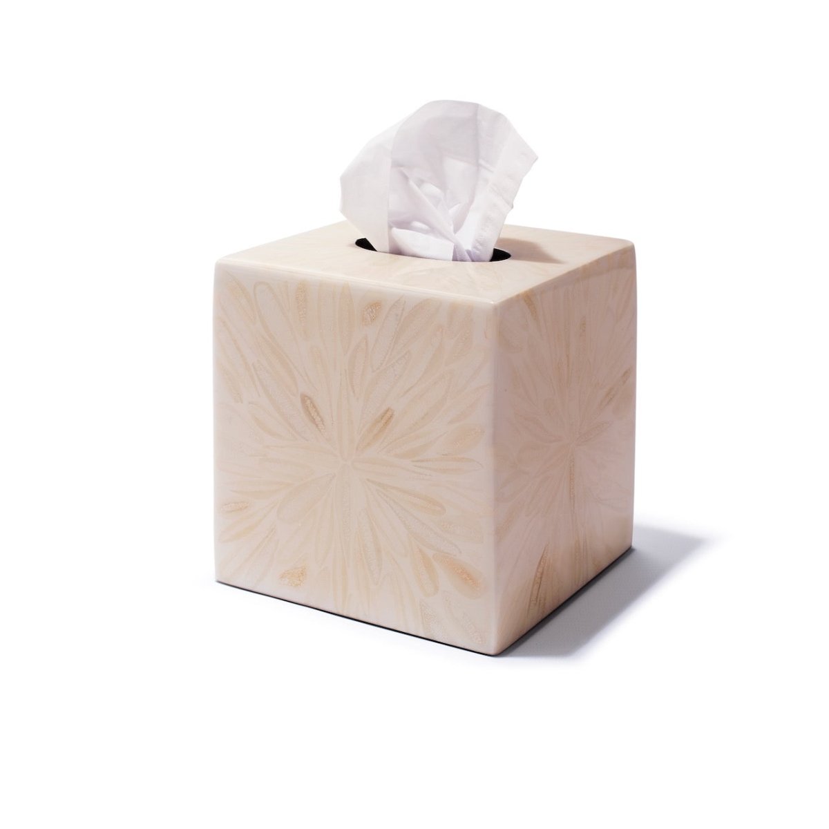 Ladorada Light Almendro Tissue Box at Fig Linens and Home
