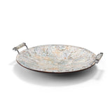 LaDorada Mother of Pearl Round Platter | 20" Round Centerpiece at Fig Linens and Home 2