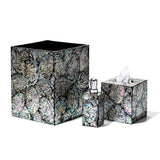 LaDorada Mother of Pearl Tissue Box - at FIG LINENS AND HOME - 2