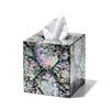LaDorada Mother of Pearl Tissue Box - at FIG LINENS AND HOME - 1