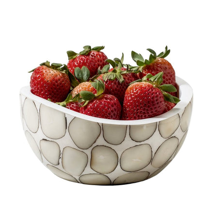 Tagua Accent Bowl by Ladorada 6.7'' x 6.7'' x 3.1'' Tagua at FIG LINENS AND HOME 1