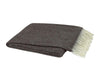 Lands Downunder Italian Herringbone Chestnut Brown Throw by Lands Downunder - 51" x 67" Throw Chestnut Brown at FIG LINENS AND HOME - 1