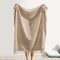 Windowpane Cashmere Sand Throw by Lands Downunder at Fig Linens and Home - Full View