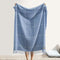 Lands Downunder Windowpane Cashmere Sky Blue Throw - Fig Linens and Home