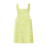 Alegria Apron in Lagoon Green by Le Jacquard Francais 31" x 51" GREEN at FIG LINENS AND HOME 1