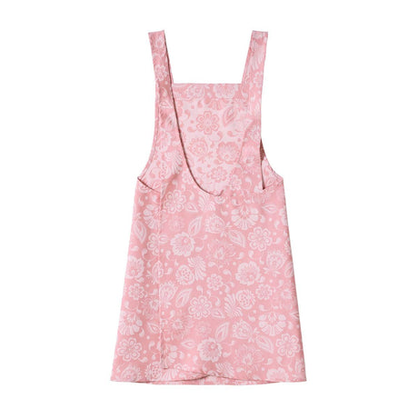 Alegria Apron in Sorbet Pink by Le Jacquard Francais 31" x 51" PINK at FIG LINENS AND HOME 2