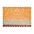 Alegria Coated Placemat in Sorbet Pink by Le Jacquard Francais 14" x 20" - Set of 4 Placemats PINK at FIG LINENS AND HOME 1