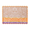 Alegria Coated Placemat in Sunset Yellow by Le Jacquard Francais 14" x 20" - Set of 4 Placemats YELLOW at FIG LINENS AND HOME 1