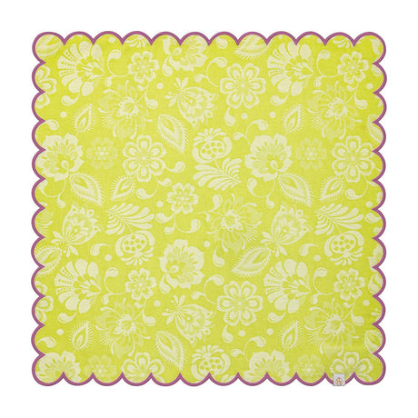 Alegria Napkin in Lagoon Green by Le Jacquard Francais 20" x 20" - Set of 4 Napkins GREEN at FIG LINENS AND HOME 1