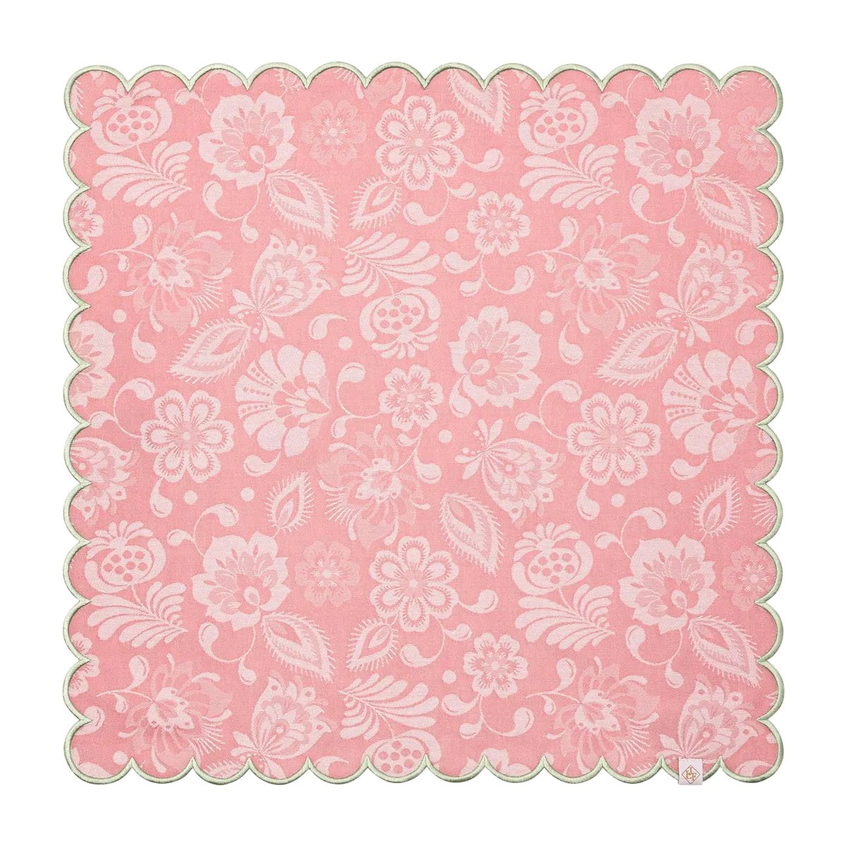 Alegria Napkin in Sorbet Pink by Le Jacquard Francais 20" x 20" - Set of 4 Napkins PINK at FIG LINENS AND HOME 1