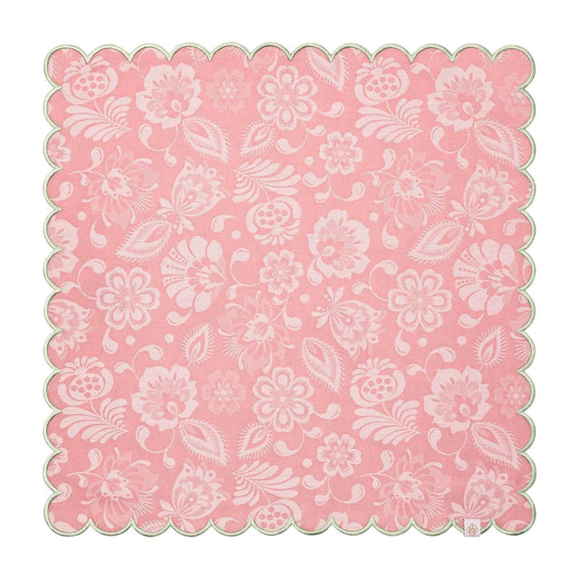 Alegria Napkin in Sorbet Pink by Le Jacquard Francais 20" x 20" - Set of 4 Napkins PINK at FIG LINENS AND HOME 1