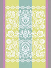Alegria Tea Towel in Lagoon Green by Le Jacquard Francais 24" x 31" Tea Towels - Set of 4 GREEN at FIG LINENS AND HOME 1
