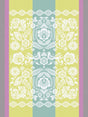 Alegria Tea Towel in Lagoon Green by Le Jacquard Francais 24" x 31" Tea Towels - Set of 4 GREEN at FIG LINENS AND HOME 1