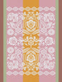 Alegria Tea Towel in Sorbet Pink by Le Jacquard Francais 24" x 31" Tea Towels - Set of 4 PINK at FIG LINENS AND HOME 1