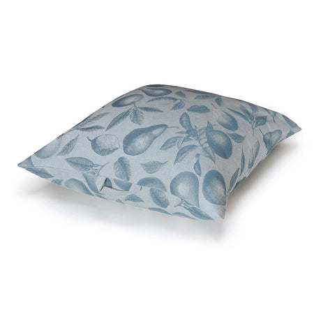 Arrière Pays Blue Outdoor Pillows by Le Jacquard Français - 31x31 Cushion
