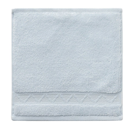 Caresse Blue Washcloth By Le Jacquard Francais