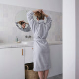 Caresse Cloud Grey Robe by Le Jacquard Francais at Fig Linens and Home - Lifestyle 3